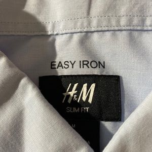 H&M Sky blue Short sleeve button down